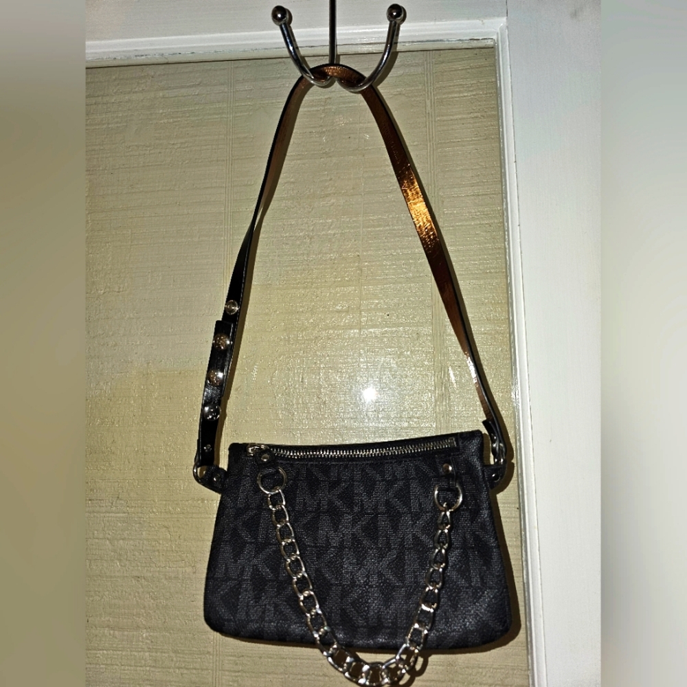 Michael Kors Handbag, Black,  5x7.5in